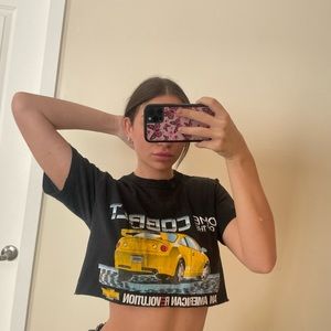 cute cropped t shirt.